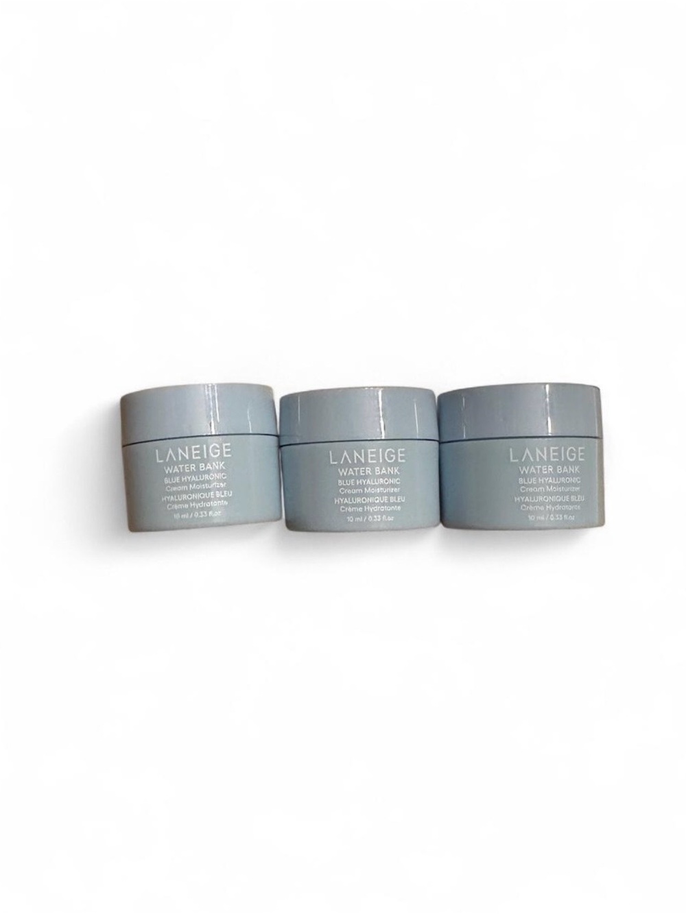 LANEIGE Water Bank Blue Hyaluronic Cream - Sky Blue Jar (Set of 3)